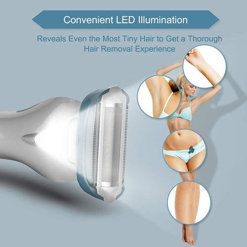 Electric Razor for Women Shaver Bikini Trimmer Body Hair Removal for